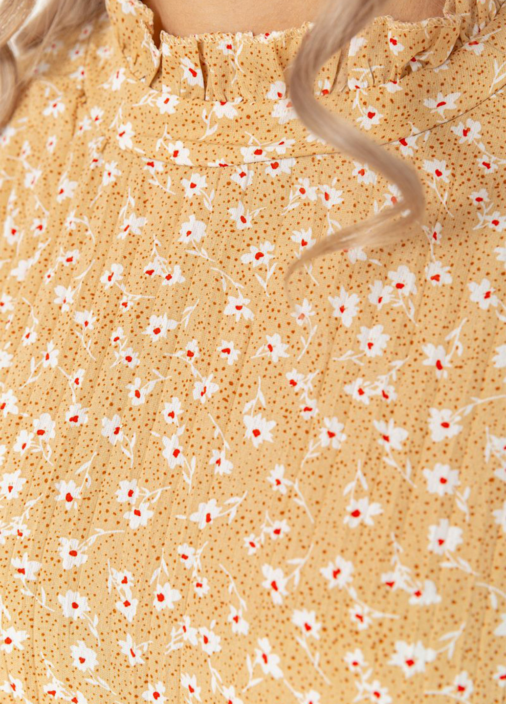 Песочное кэжуал платье оверсайз Ager с цветочным принтом