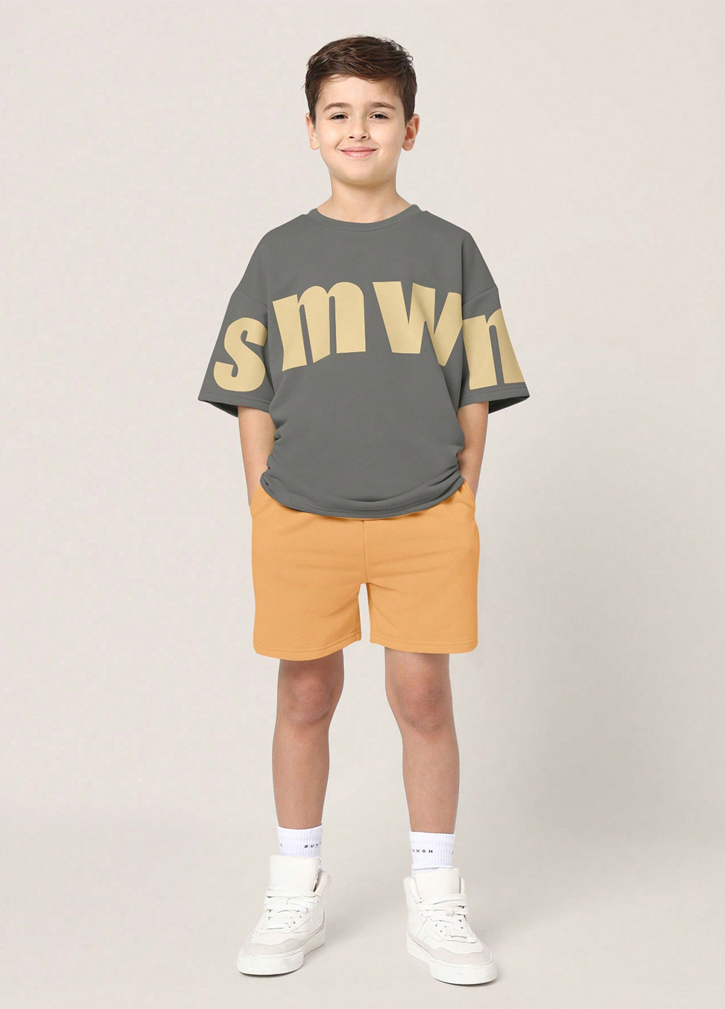 Комбінований літній комплект (футболка, шорти) SHEIN