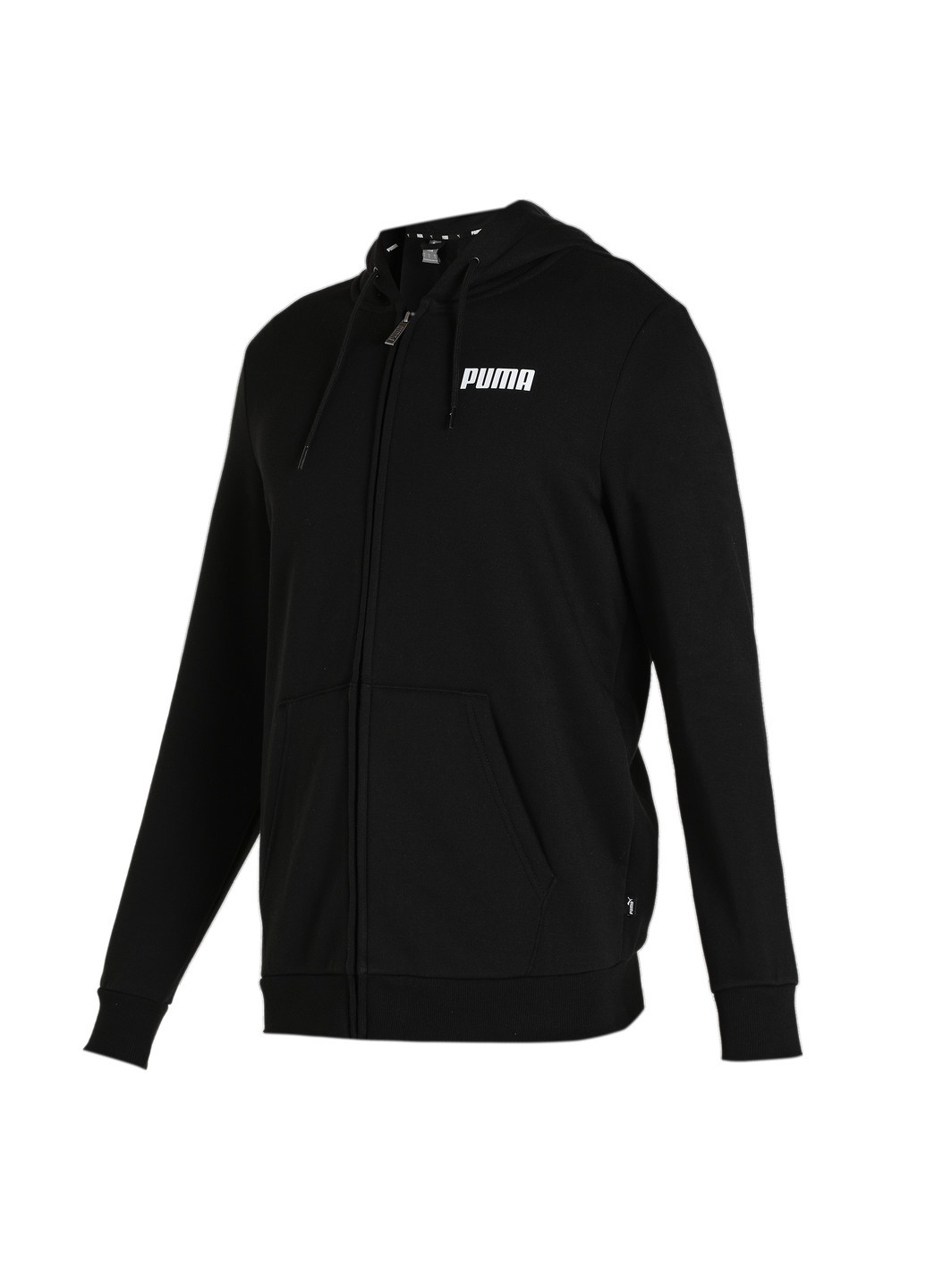 Чорна демісезонна толстовка essentials full-zip full-length men’s hoodie Puma