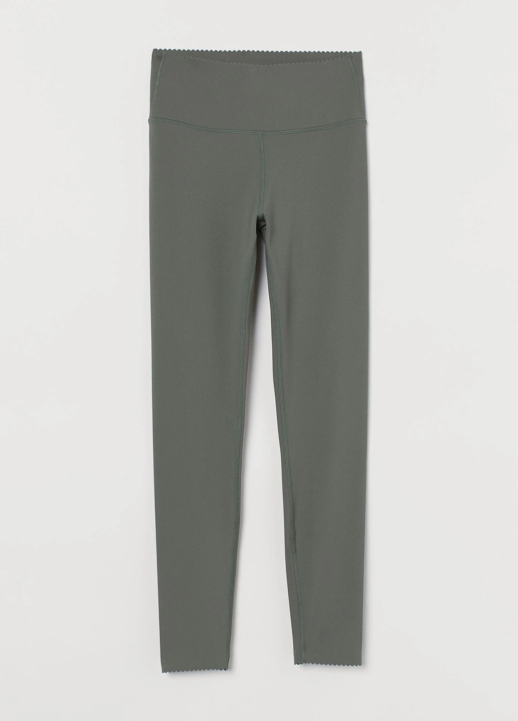 Серо-зеленые демисезонные леггинсы H&M