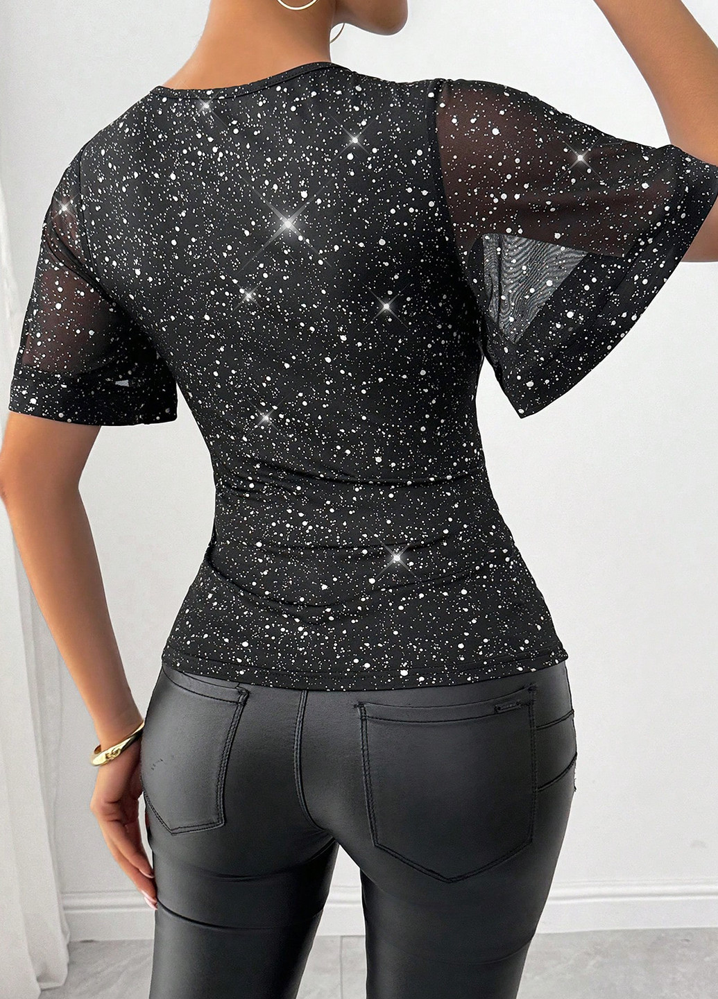 Чёрная блуза SHEIN