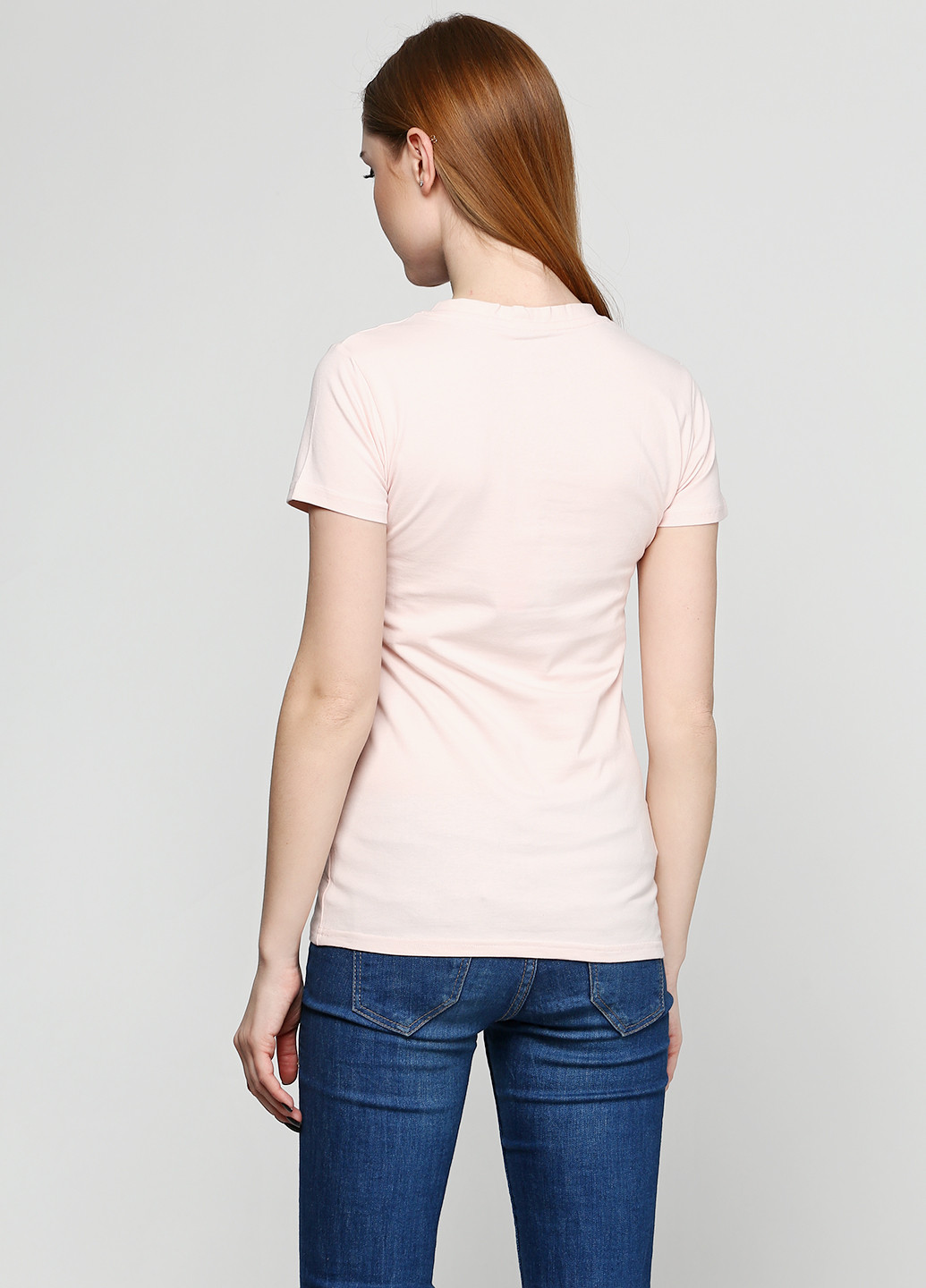 Светло-розовая летняя футболка Fiorucci