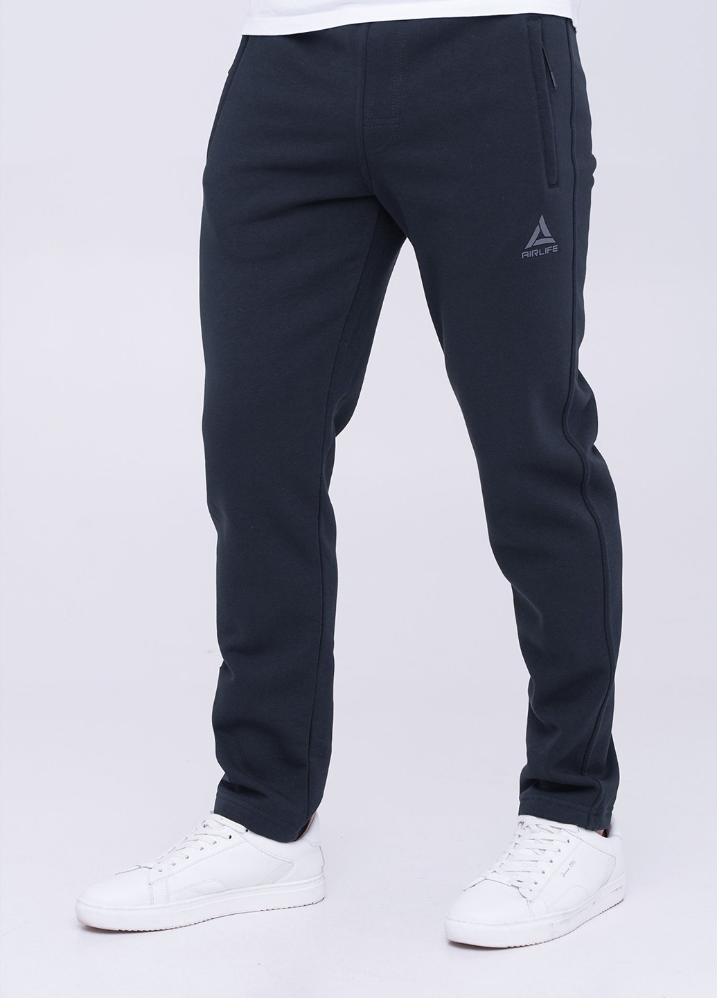 Темно-синие спортивные демисезонные зауженные брюки Trend Collection