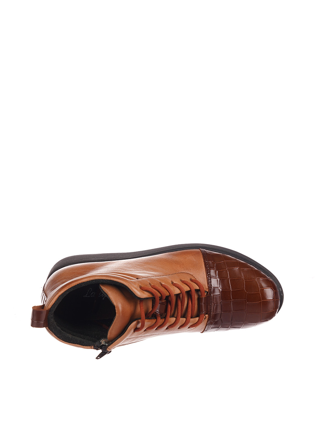 Осенние ботинки Goover со шнуровкой, с тиснением