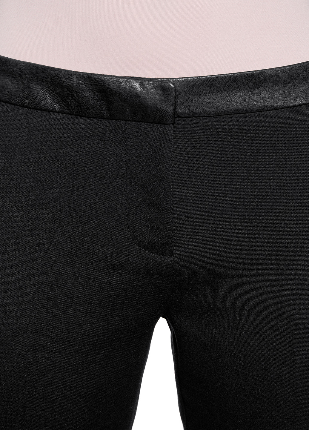 Черные кэжуал демисезонные зауженные брюки Oodji