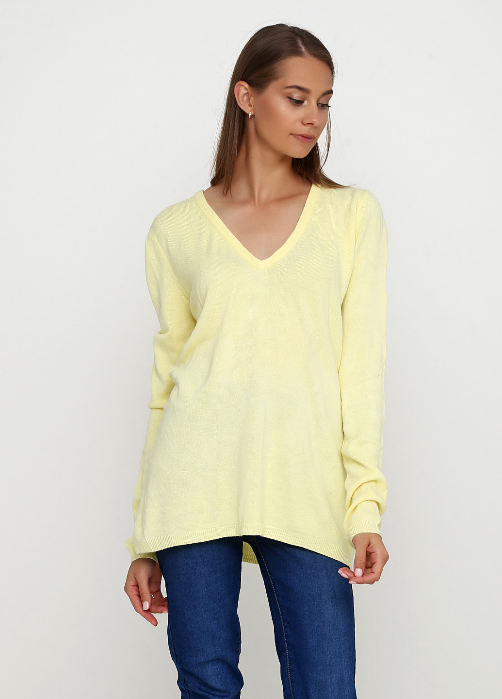Желтый демисезонный пуловер пуловер CHD
