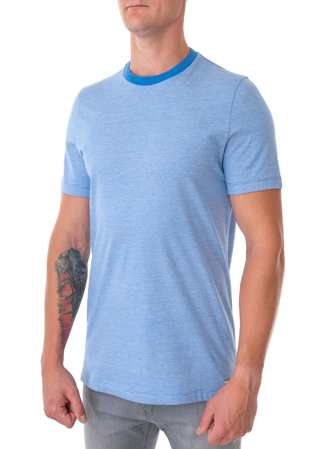 Голубая футболка Roy Robson