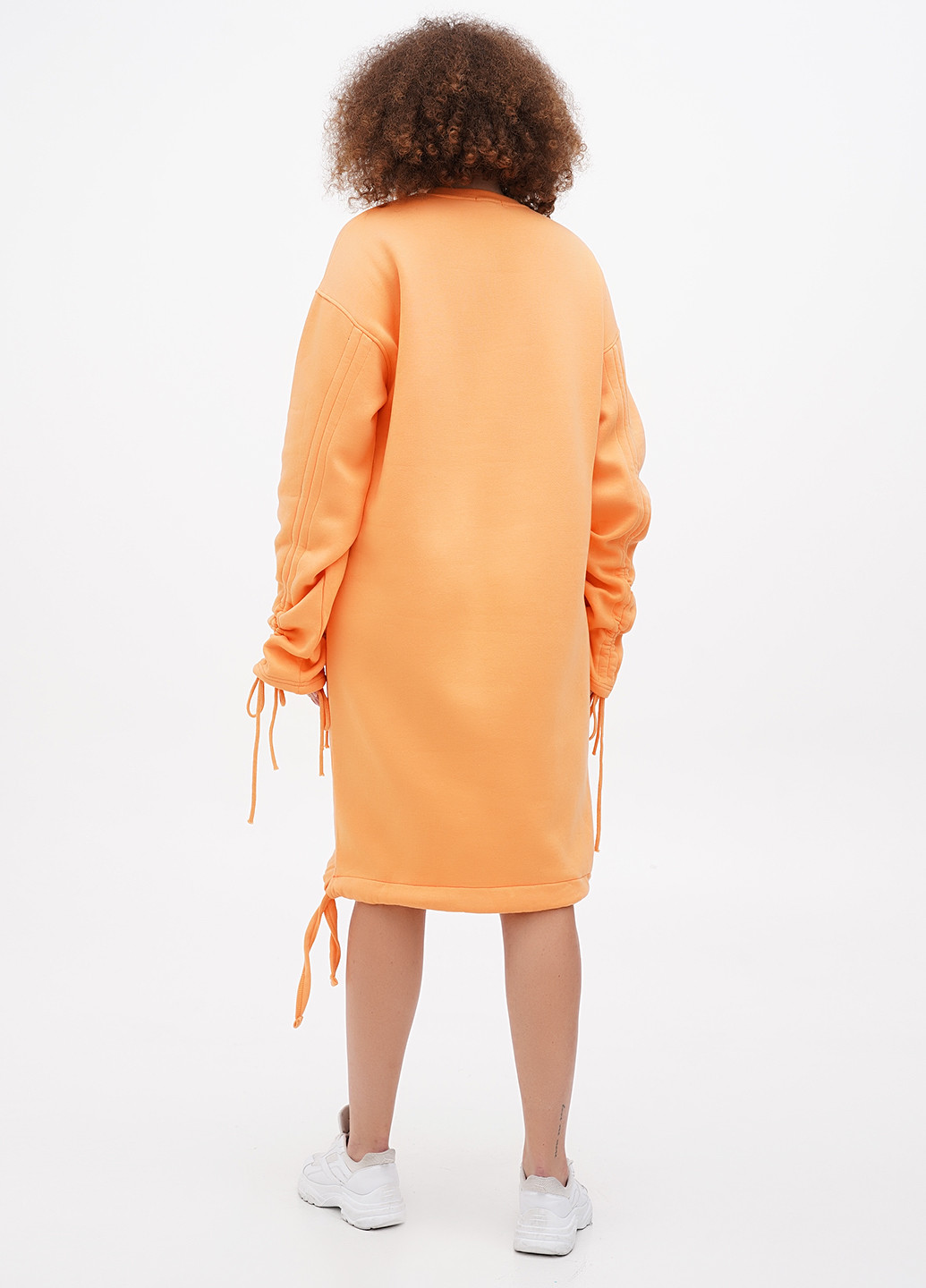 Оранжевое кэжуал платье платье-свитшот Boohoo однотонное