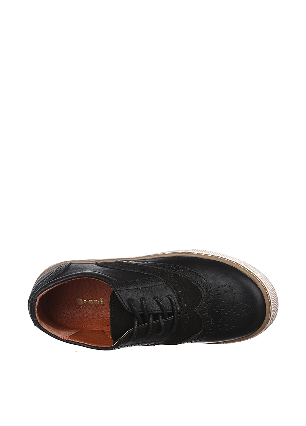 Черные туфли со шнурками Broni