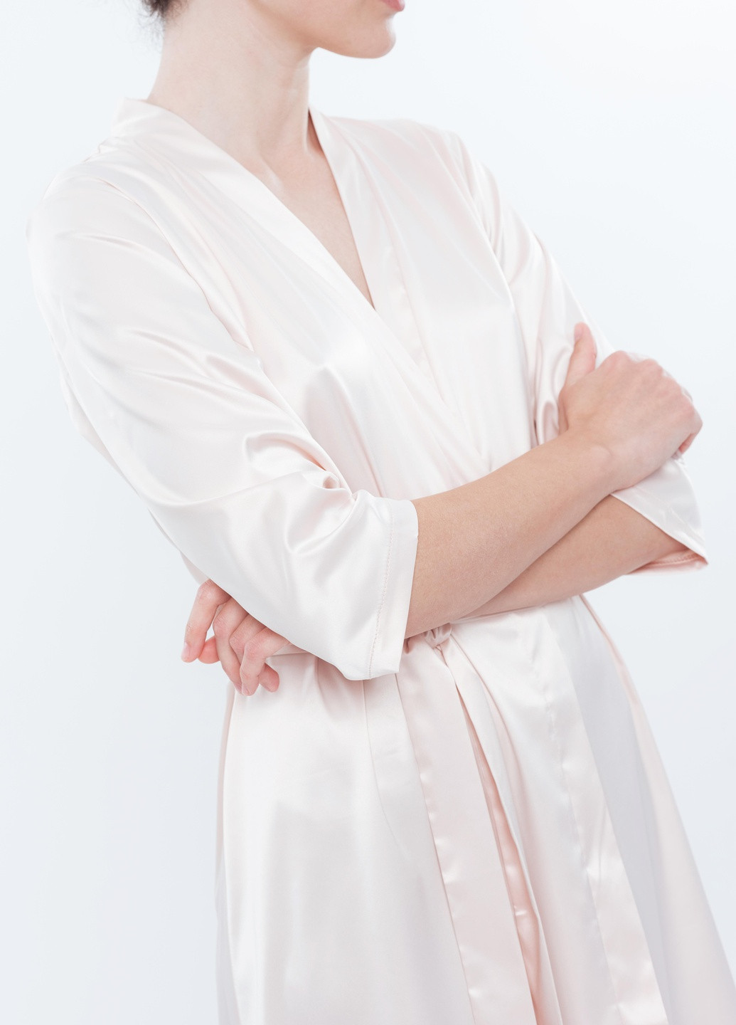 Халат жіночий L рожевий S03200 Effetto (254797209)