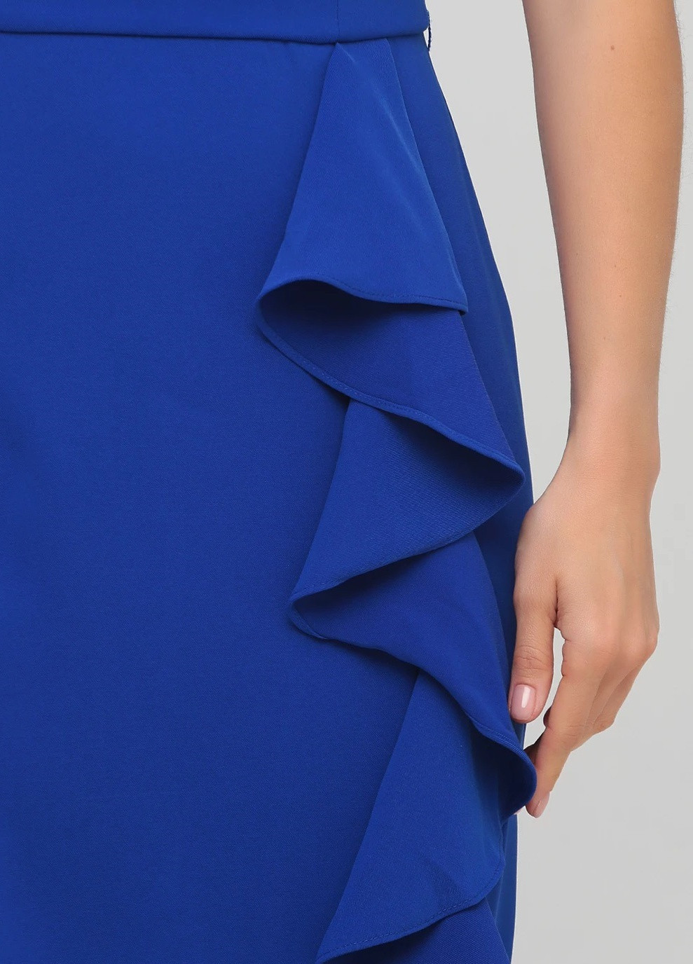 Синее кэжуал платье однотонное Paper Dolls