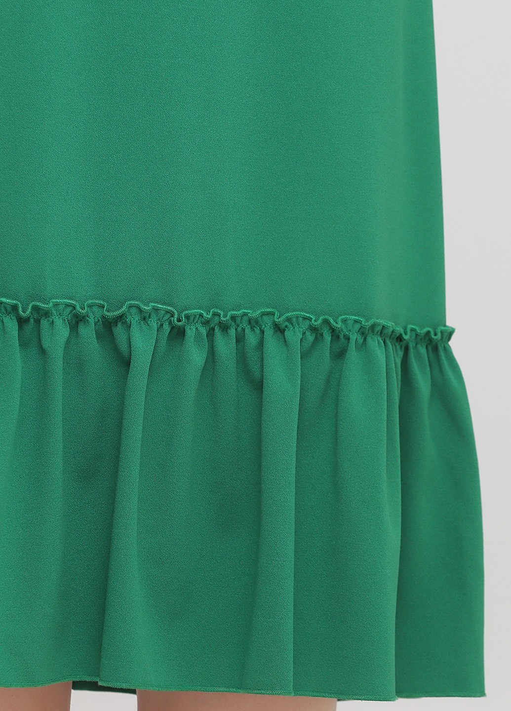 Зеленое кэжуал платье а-силуэт Tensione IN однотонное