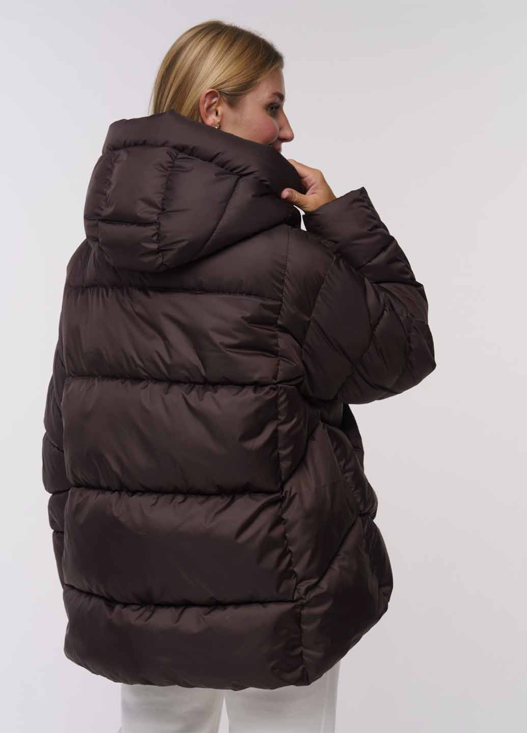 Коричневый зимний Пуховик Fashion