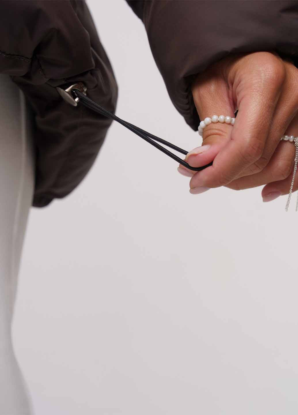 Коричневый зимний Пуховик Fashion