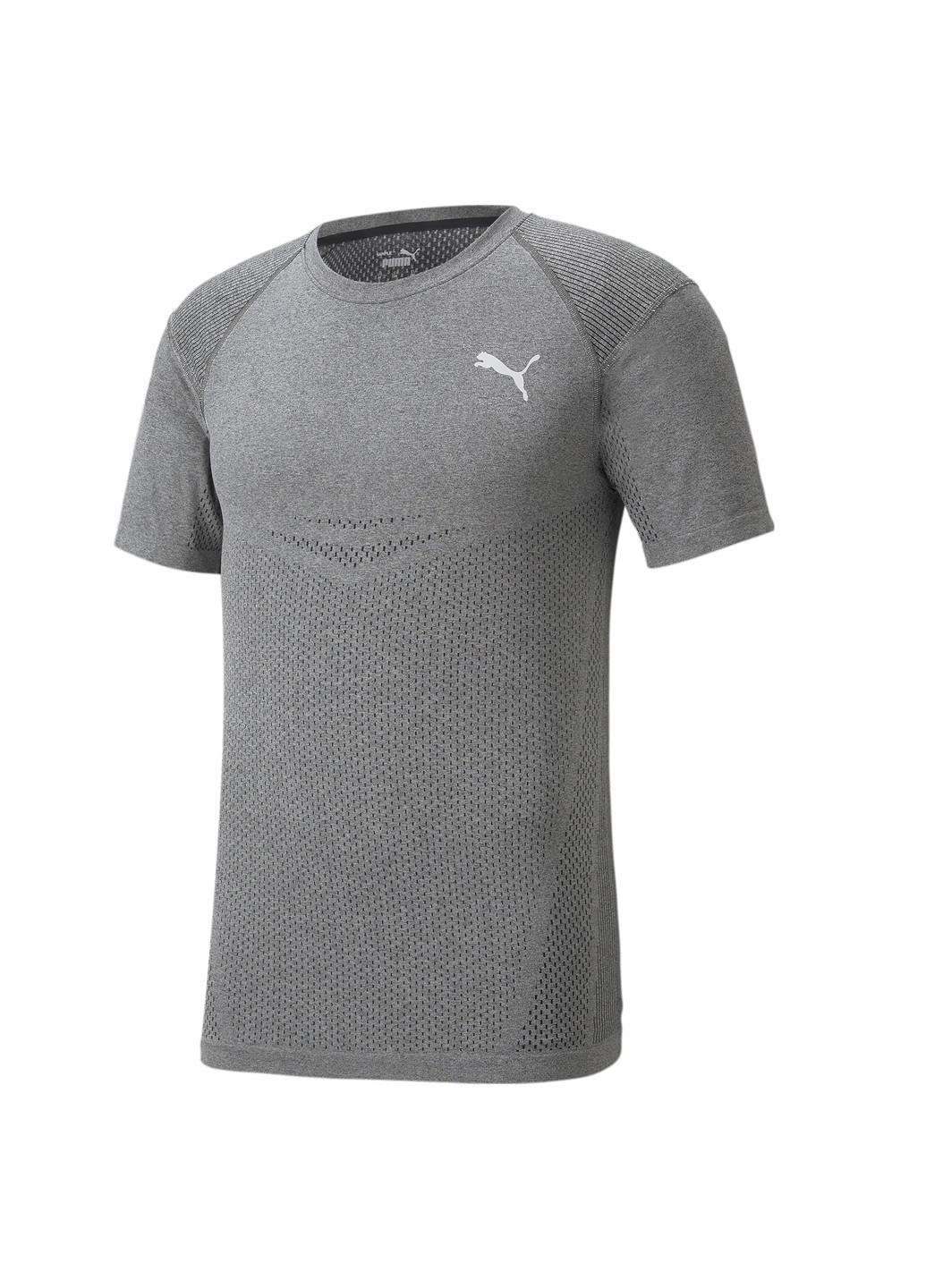 Чорна футболка evoknit short sleeve men's training tee Puma