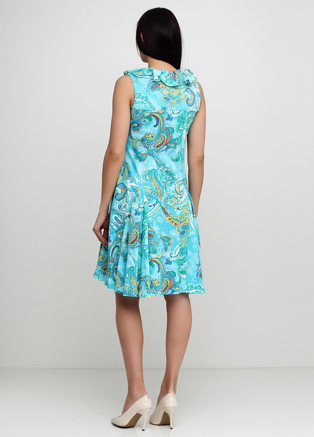 Блакитна кежуал сукня Ralph Lauren з малюнком