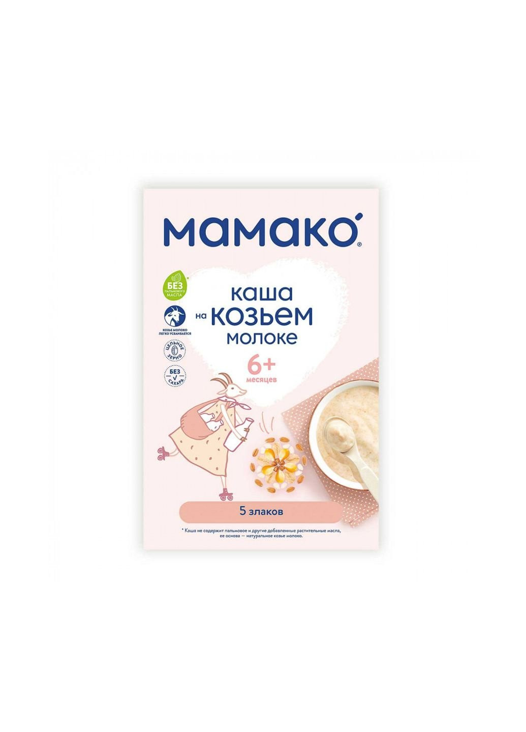 Дитяча каша 5 злаків на козячому молоці 200 г (1105402) MAMAKO (254084187)
