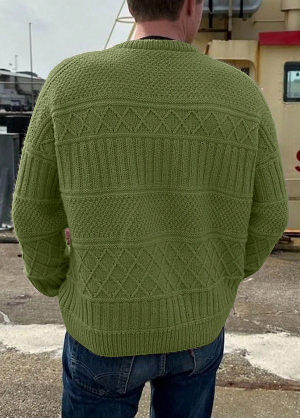 Світло-зелений демісезонний джемпер джемпер SHEIN