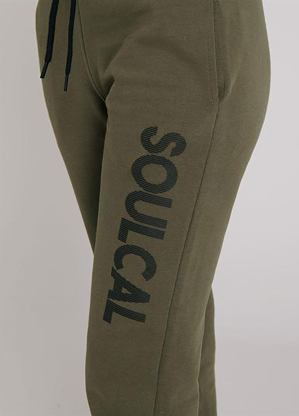 Хаки спортивные демисезонные джоггеры брюки Soulcal & Co