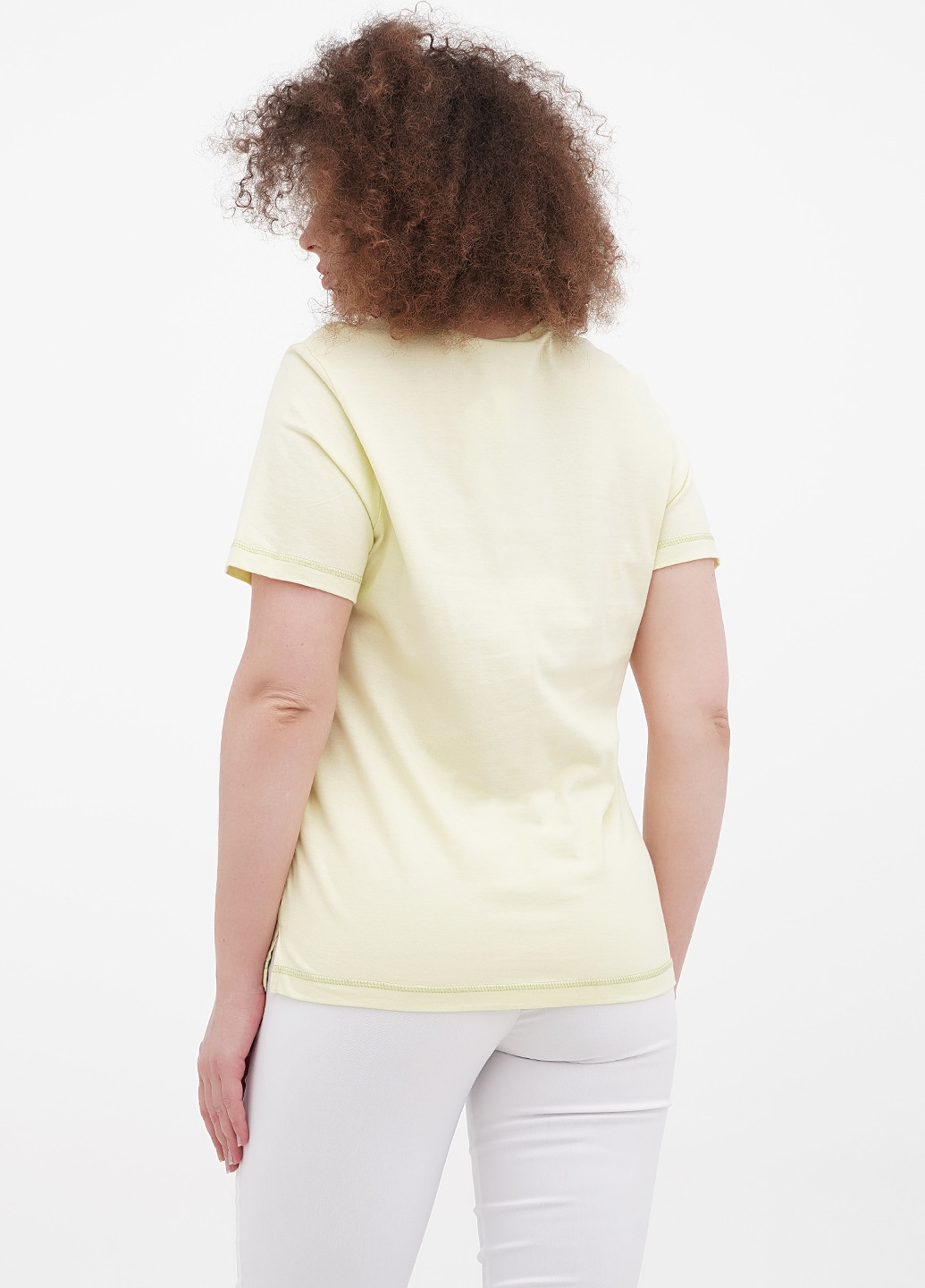 Желтая летняя футболка Minus