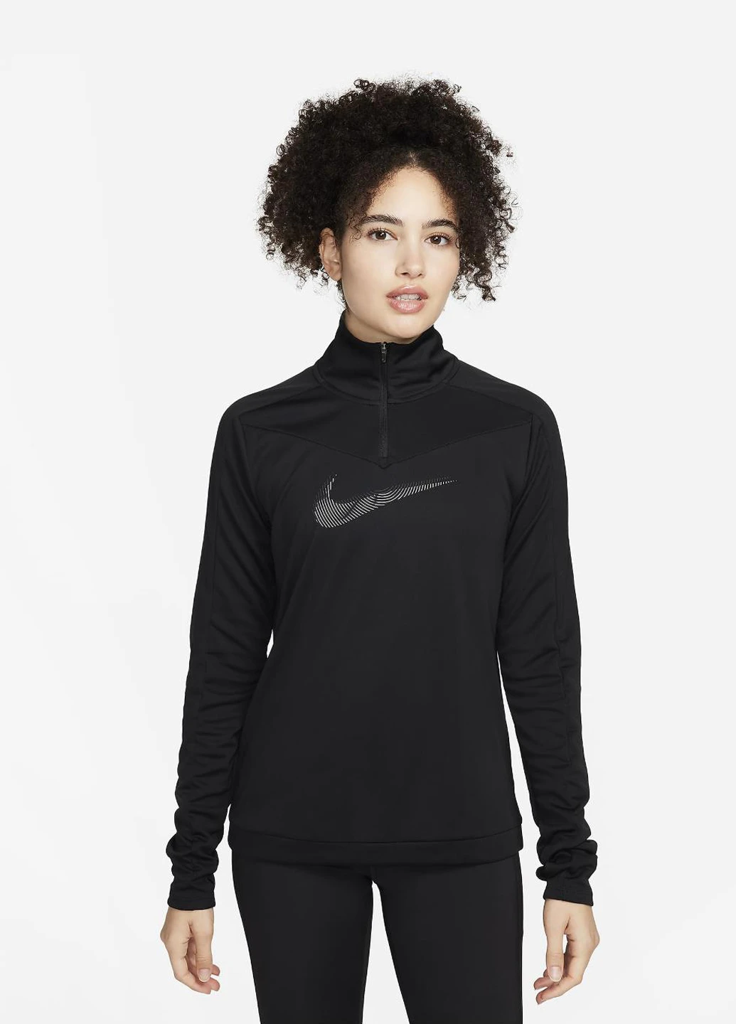Толстовка FB4687-010 Nike Dri-FIT Swoosh 1/4-Zip Running Top (318277874)