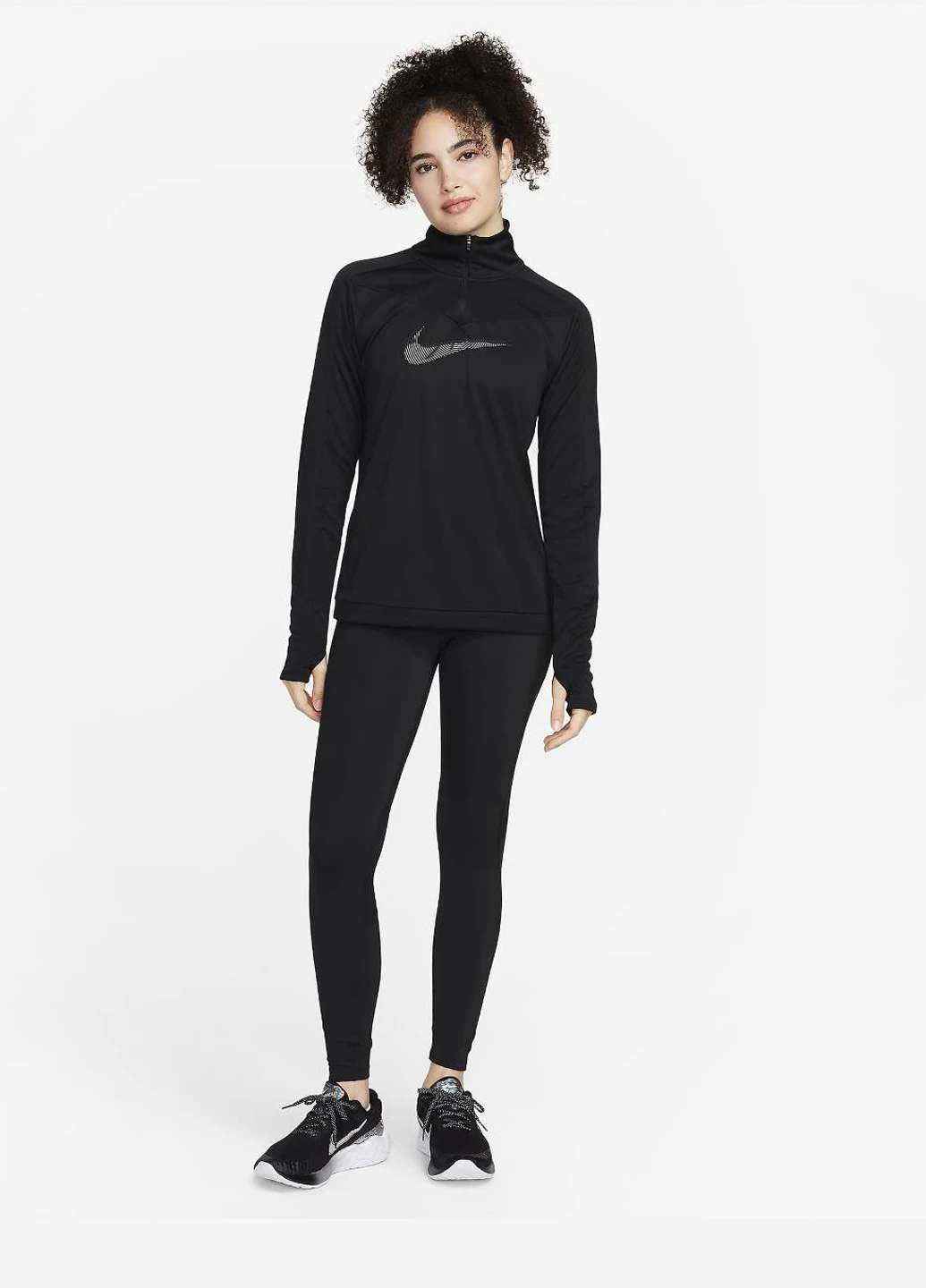 Толстовка FB4687-010 Nike Dri-FIT Swoosh 1/4-Zip Running Top (318277874)