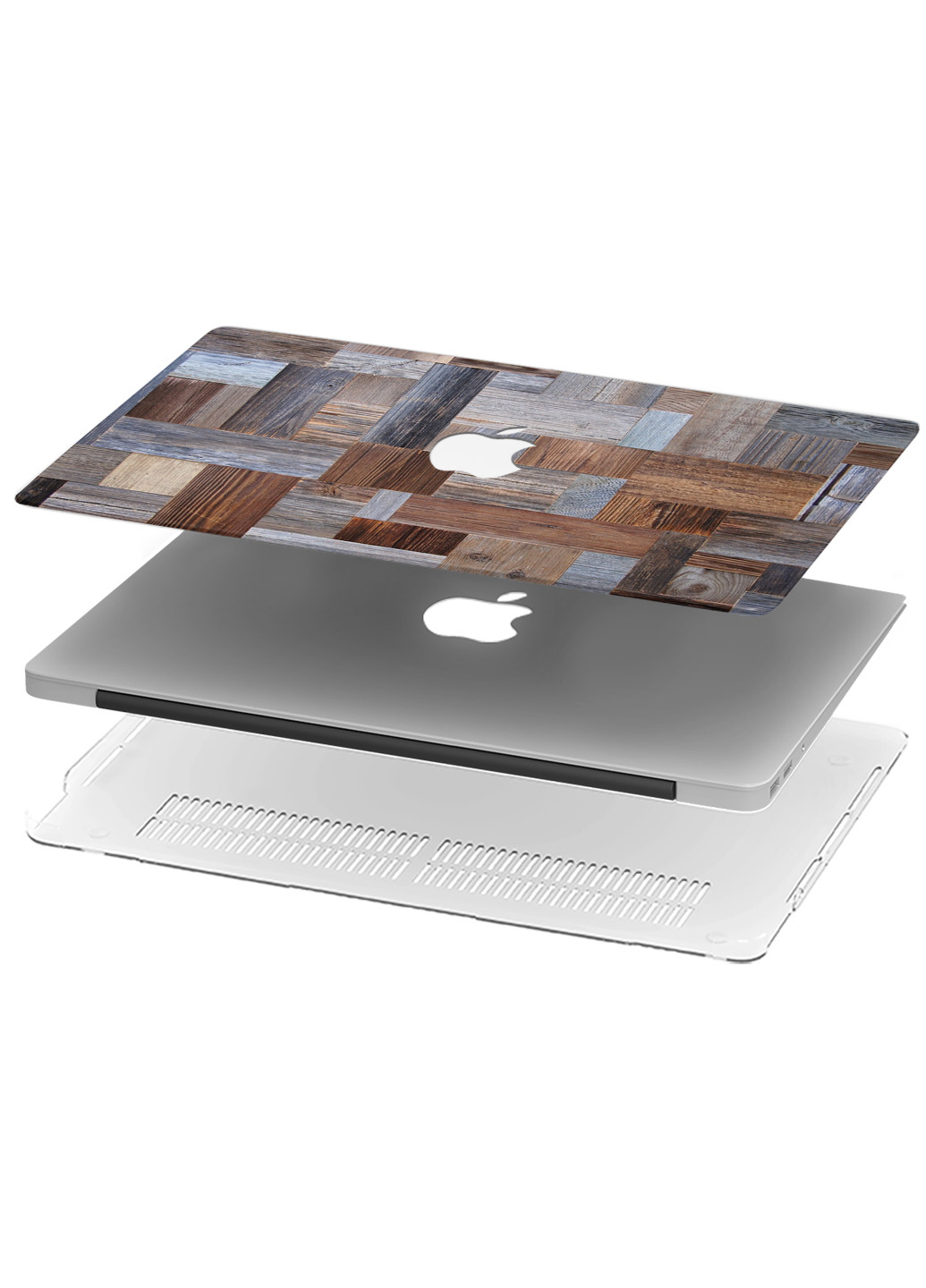 Чехол пластиковый для Apple MacBook Pro 16 A2141 Деревянные панели (9494-2702) MobiPrint (219125833)