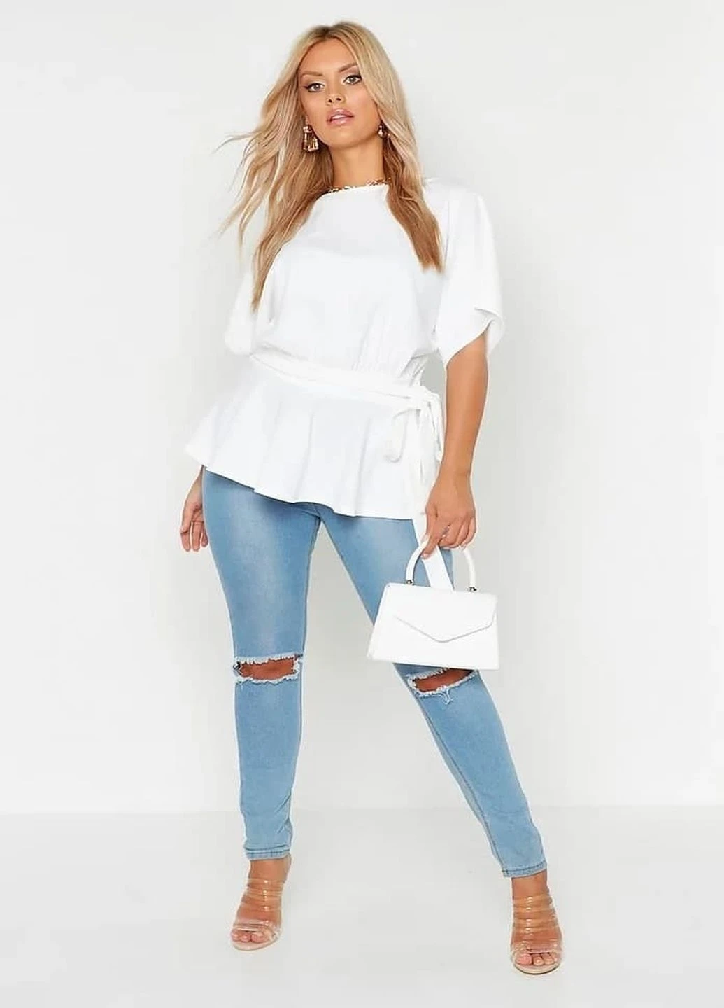 Біла блуза Boohoo