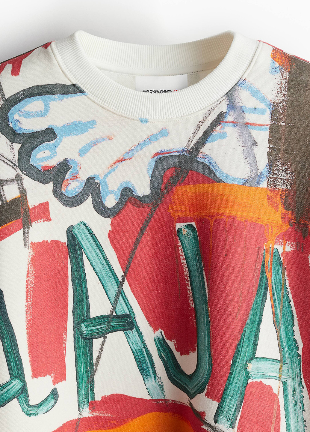 Кремовый свитшот H&M рисунок без декора (366276651)