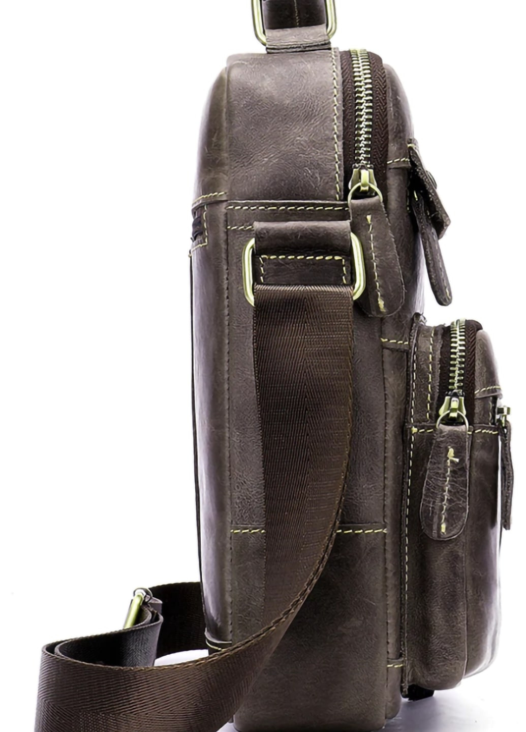 Мужская кожаная сумка 27х21х6 см Vintage (255710073)