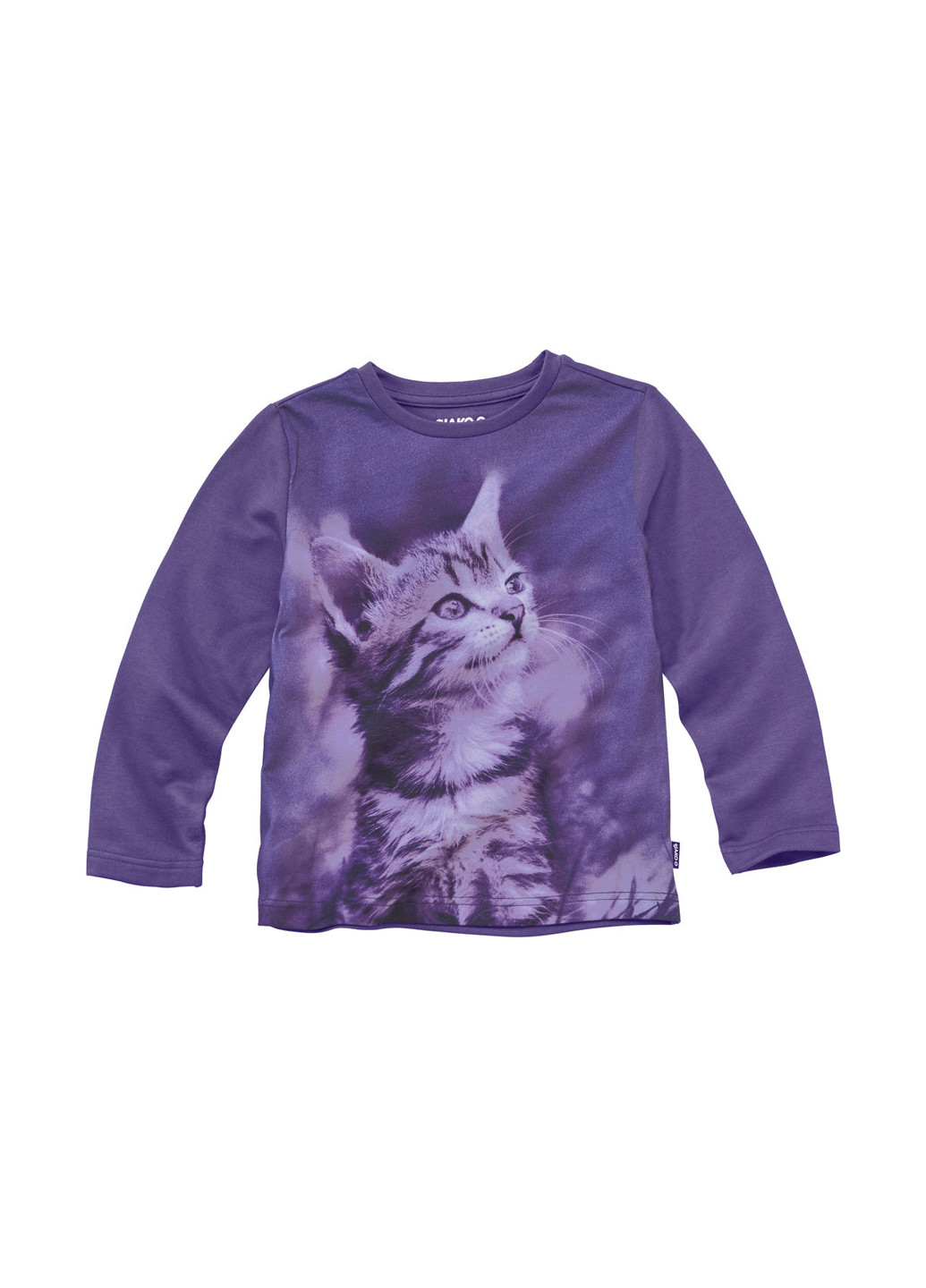 Фиолетовый демисезонный кэжуал лонгслив Jako-O с кошками