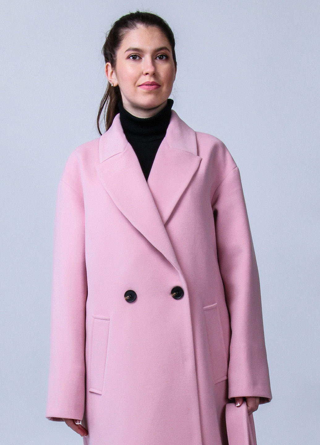 Розовое демисезонное Пальто демисезонное Ким розовое O`zona milano