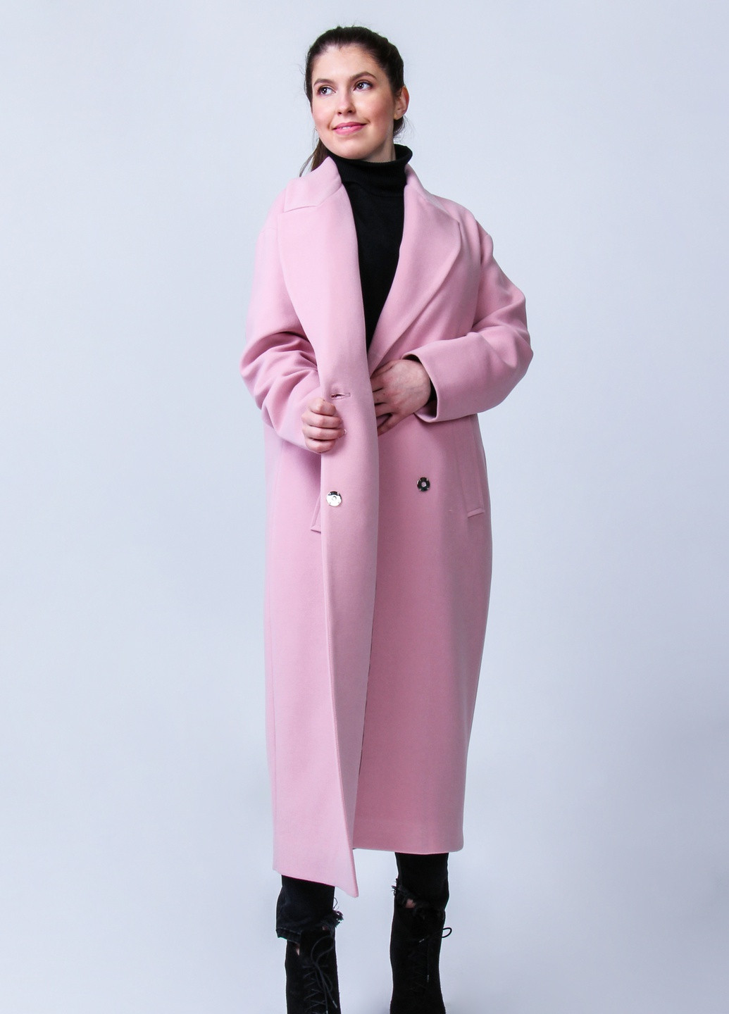 Рожеве демісезонне Демісезонне пальто рожеве O`zona milano