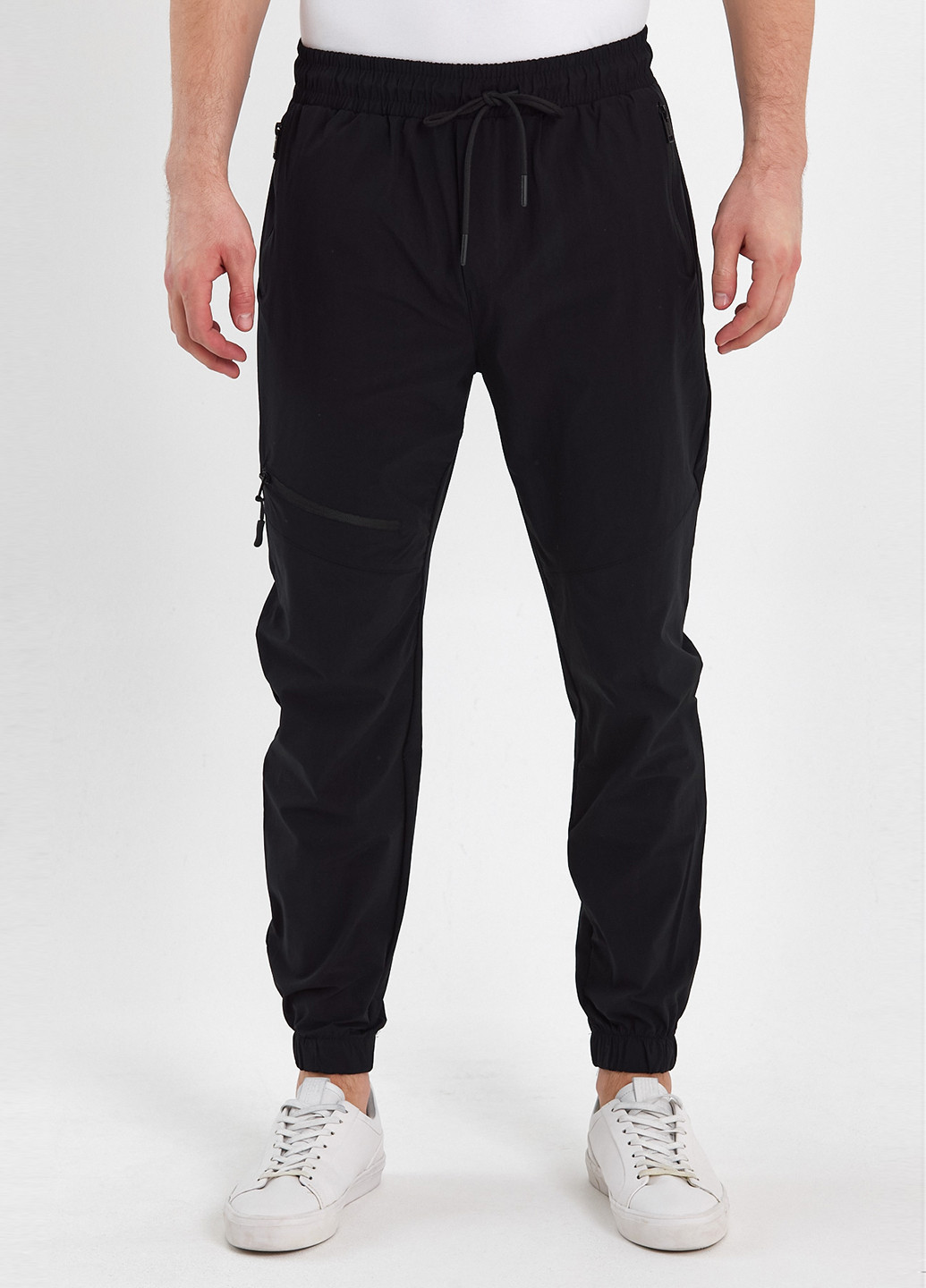 Черные спортивные демисезонные джоггеры брюки Trend Collection