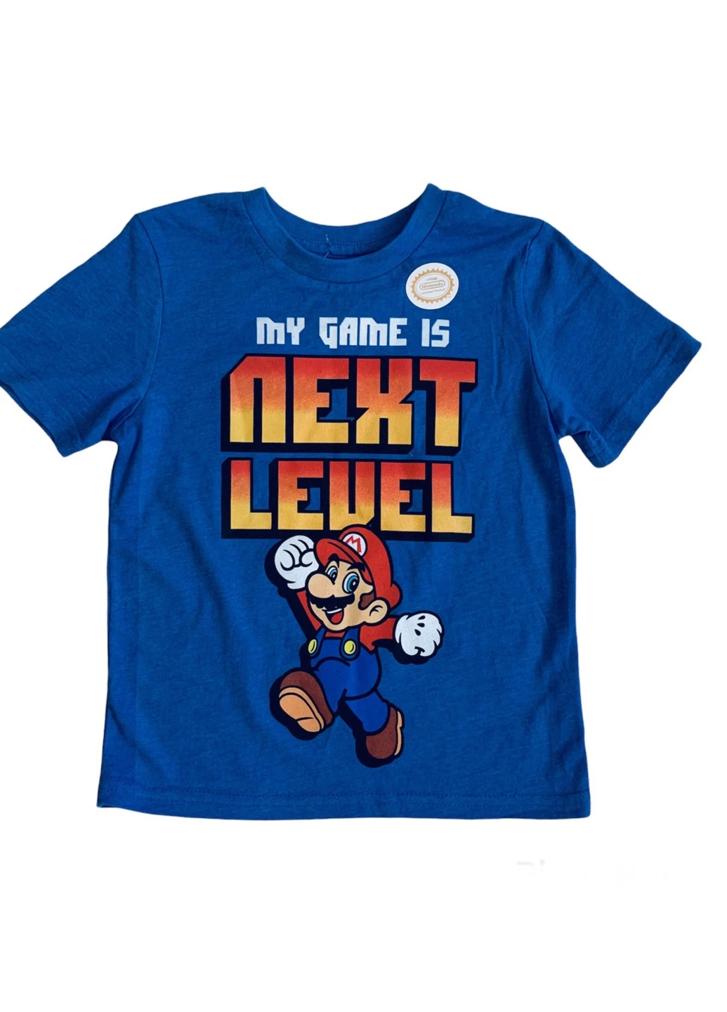 Синяя футболка Super Mario