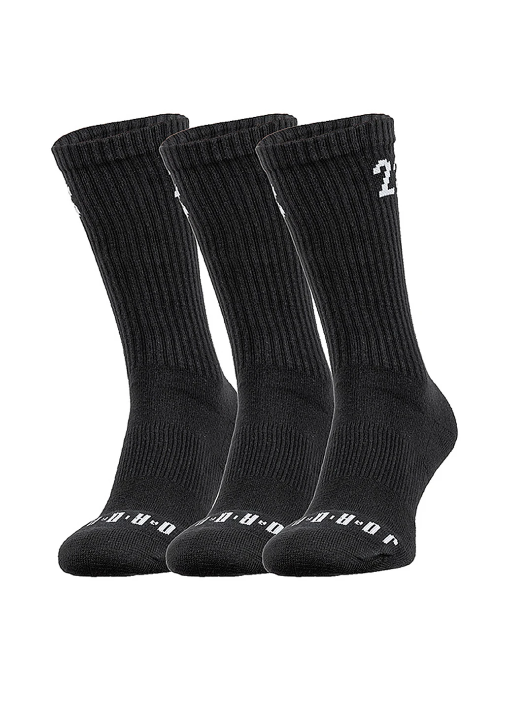 Чёрные носки (3 пары) Nike надписи (368861482)