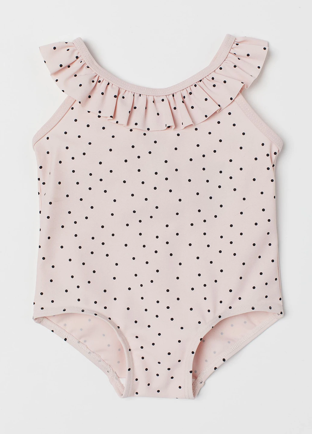 Светло-бежевый летний купальник слитный H&M
