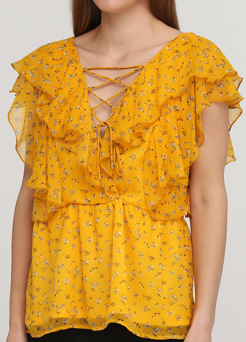 Жовта літня блуза Vila