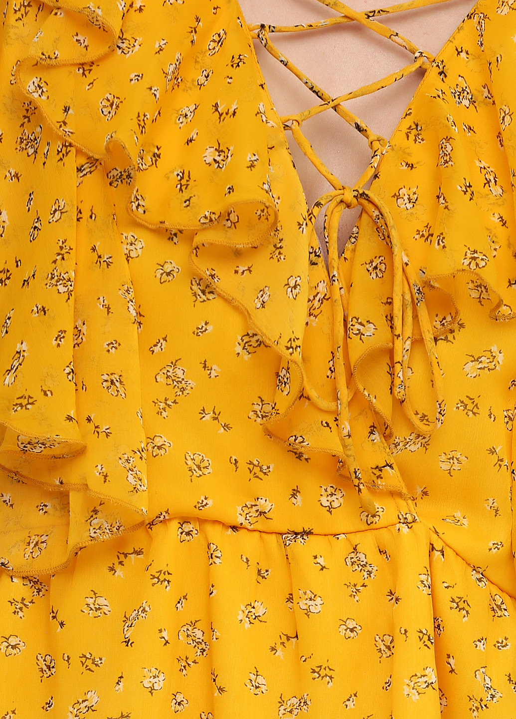 Желтая летняя блуза Vila