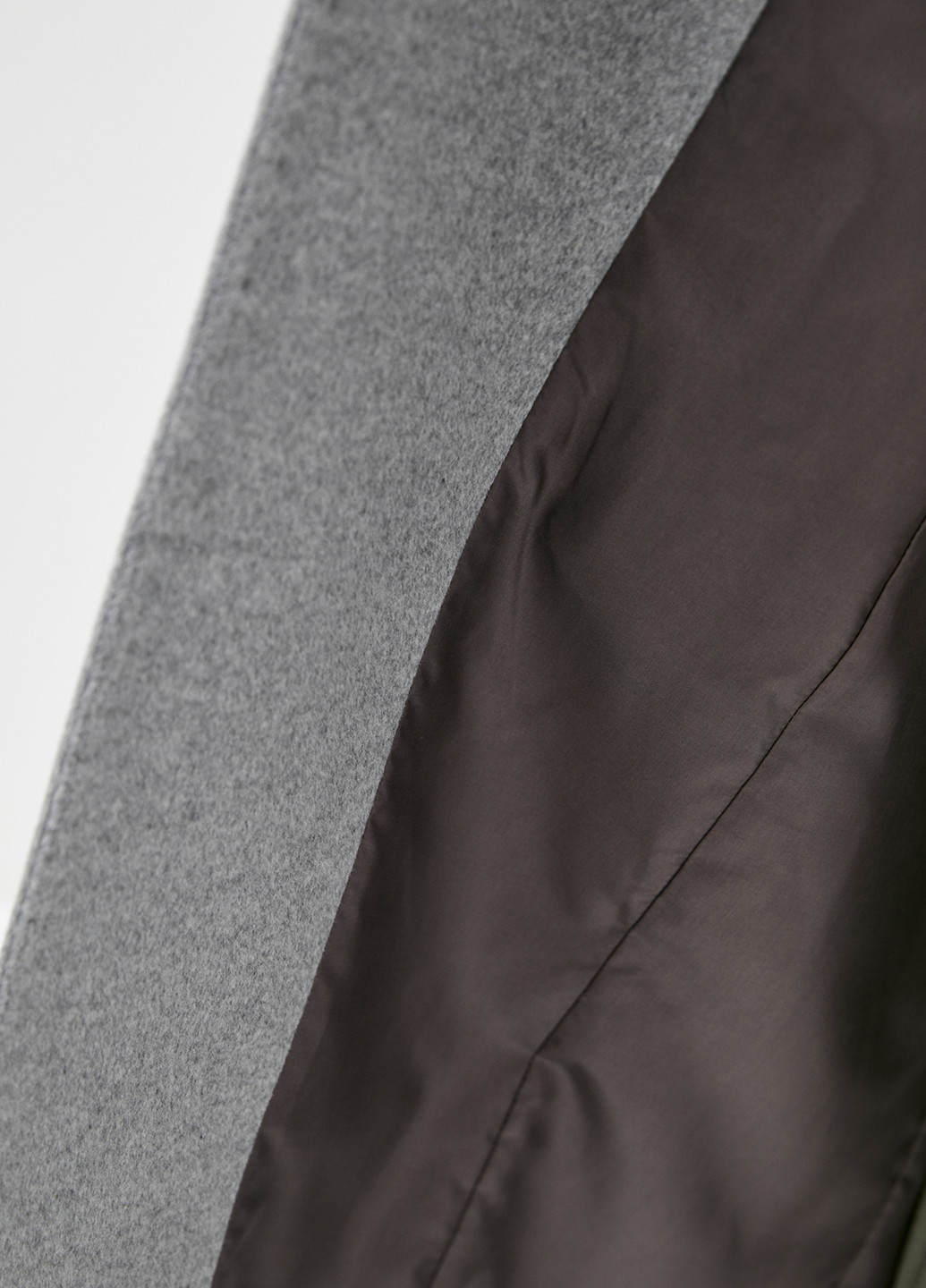Темно-серое демисезонное Пальто двубортное Florens