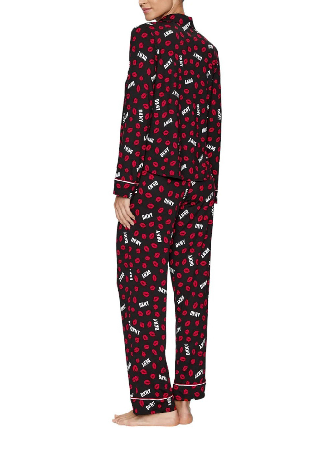 Черная всесезон пижама (рубашка, брюки) рубашка + брюки DKNY