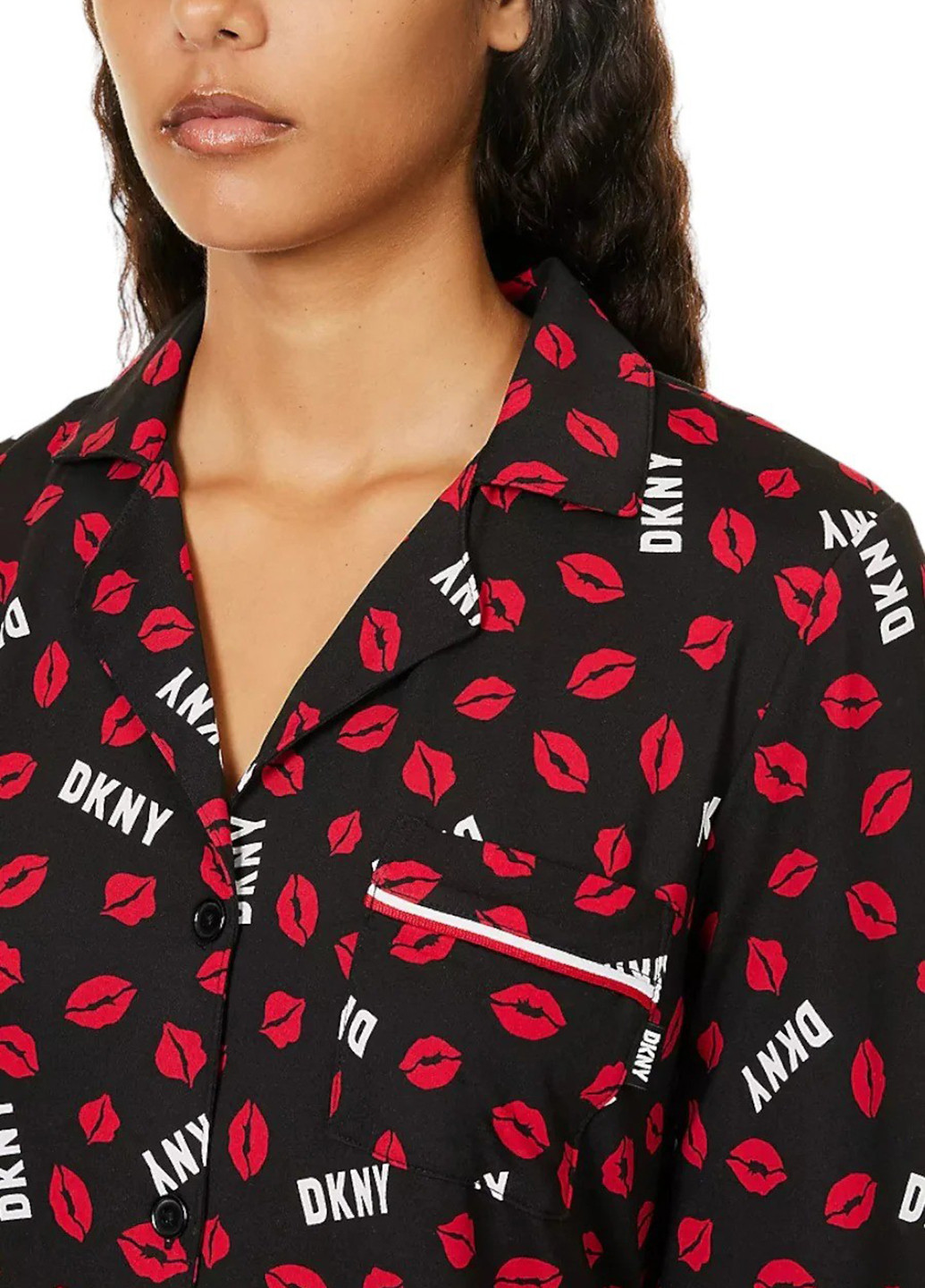 Черная всесезон пижама (рубашка, брюки) рубашка + брюки DKNY