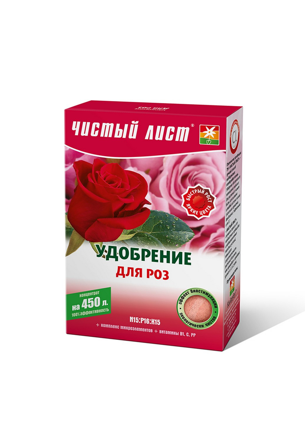 Удобрение для роз 300 г Чистый Лист (215327059)