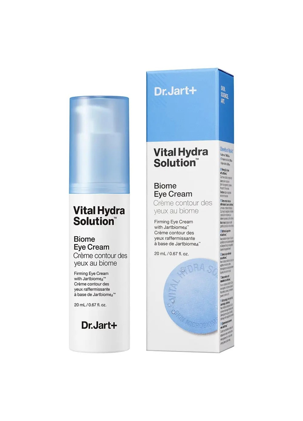 Увлажняющий корректирующий биом-крем для глаз Vital Hydra Solution Biome eye cream Dr.Jart 20 мл Dr. Jart (253329578)