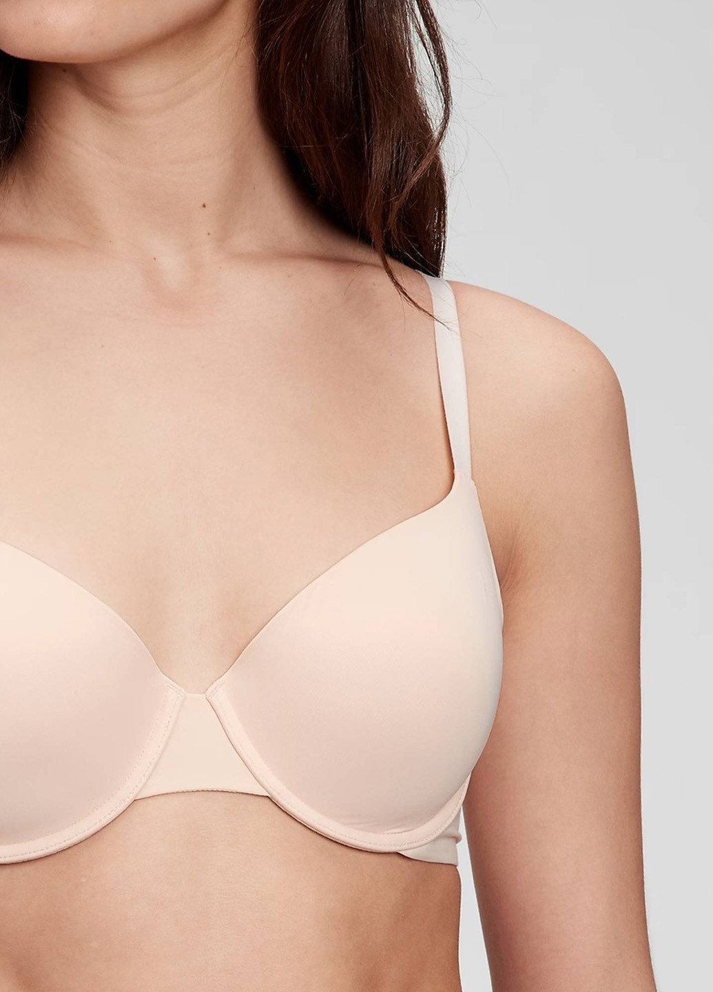 Розовый бралетт бюстгальтер Gap с косточками нейлон