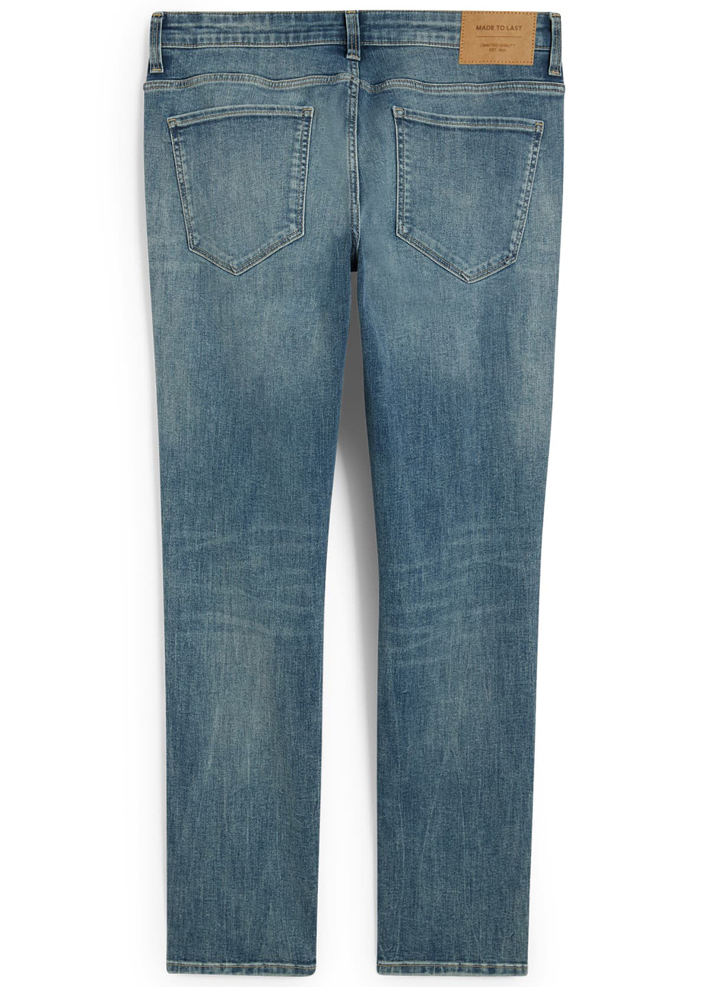 Темно-голубые демисезонные скинни джинсы C&A