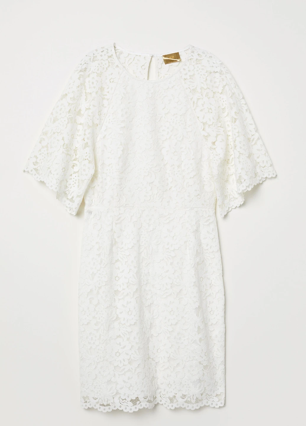 Молочное вечернее платье H&M