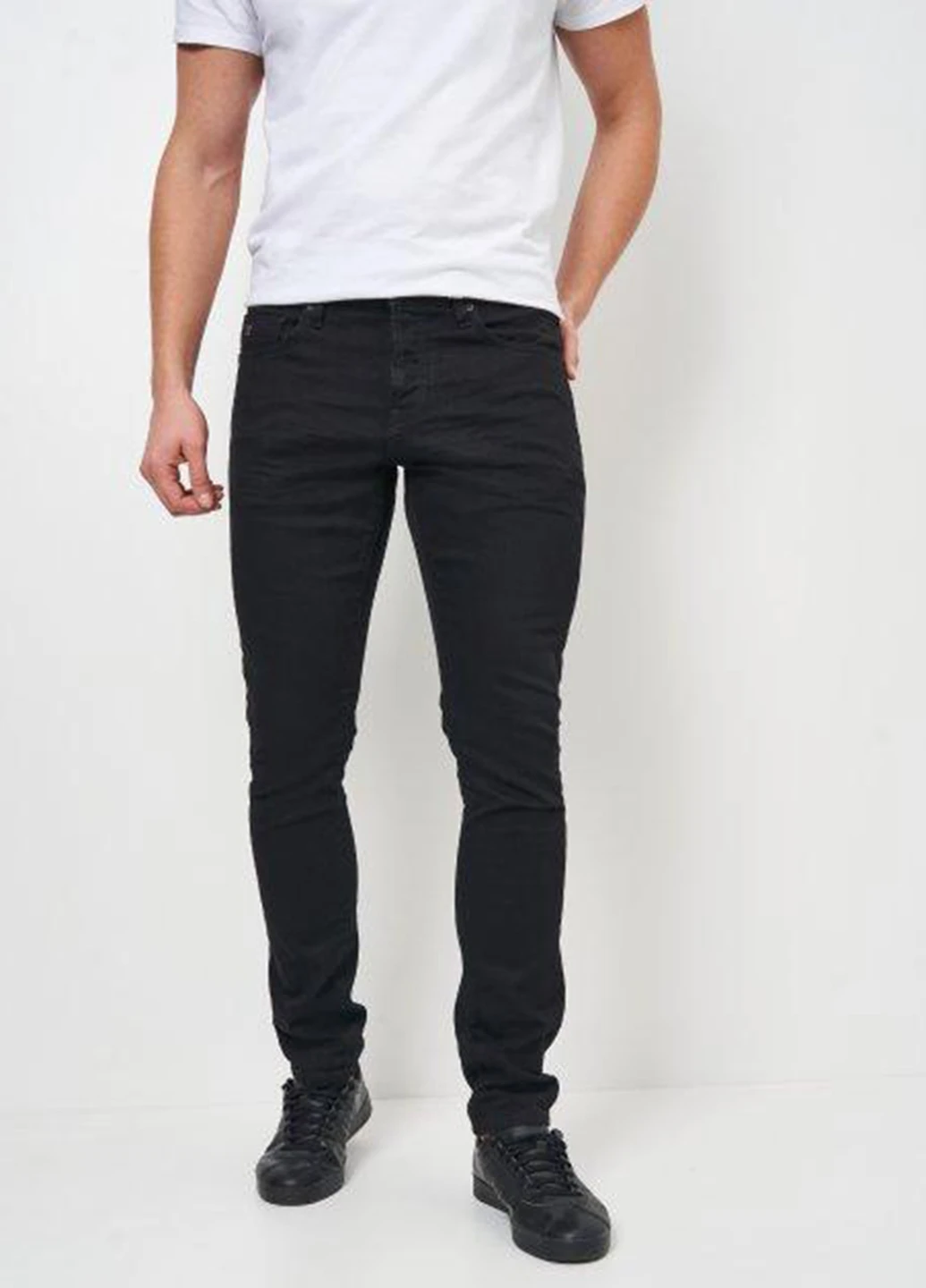 Черные демисезонные слим джинсы Scotch & Soda