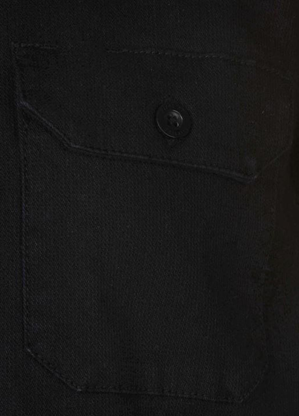 Черная кэжуал рубашка однотонная Firetrap