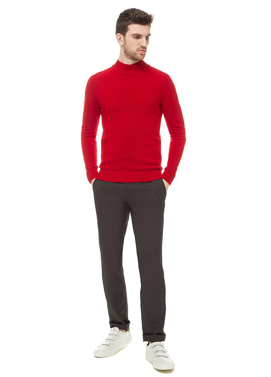 Червоний демісезонний свитер VD One